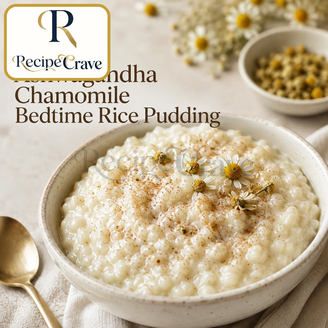 Ashwagandha Chamomile Bedtime Rice Pudding