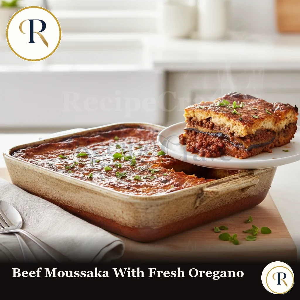 Beef Moussaka with Fresh Oregano