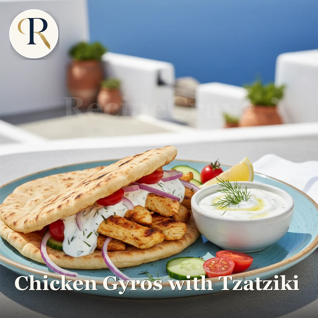 Chicken Gyros with Tzatziki