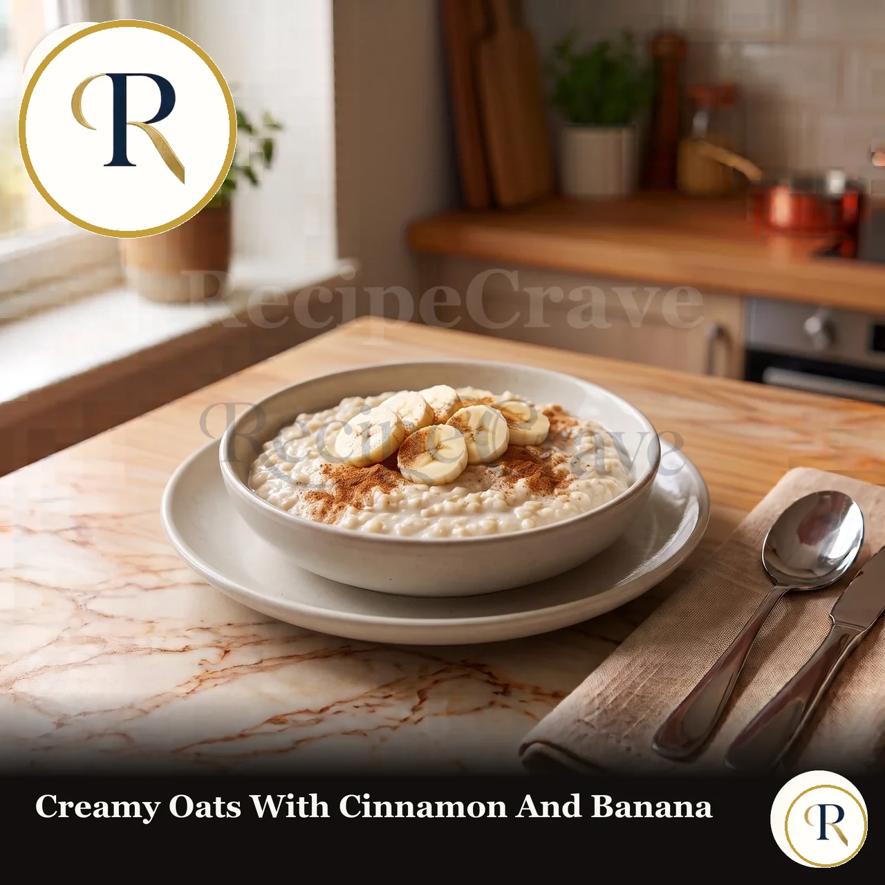Creamy oats with cinnamon and banana, a 15-minute healthy breakfast idea