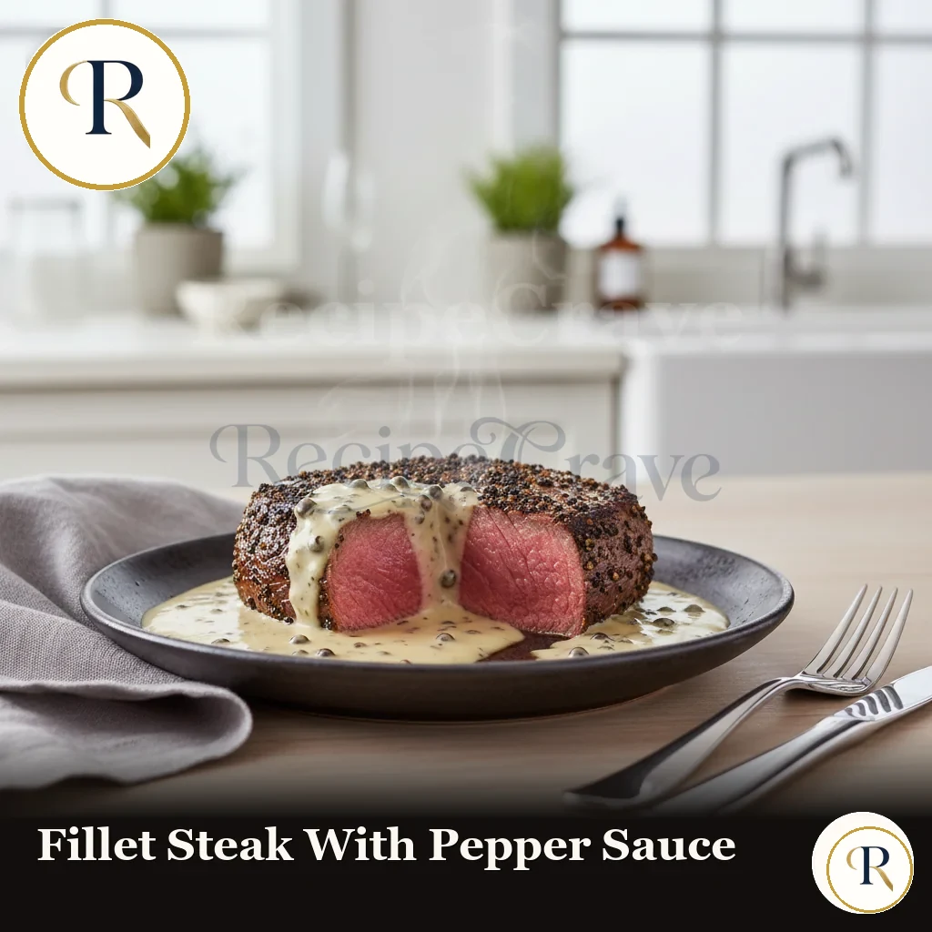 Fillet Steak with Pepper Sauce