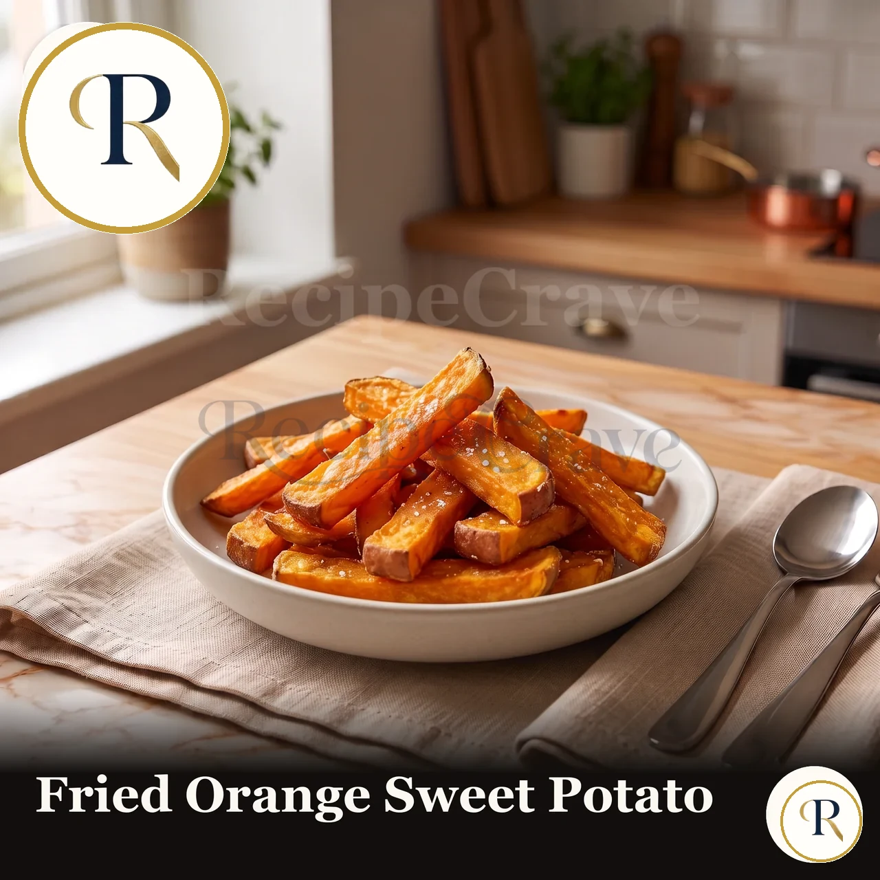 Fried Orange Sweet Potato