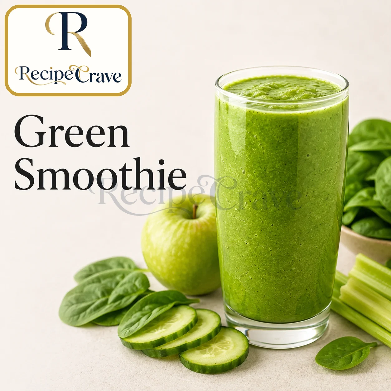 Spinach Pineapple Green Smoothie