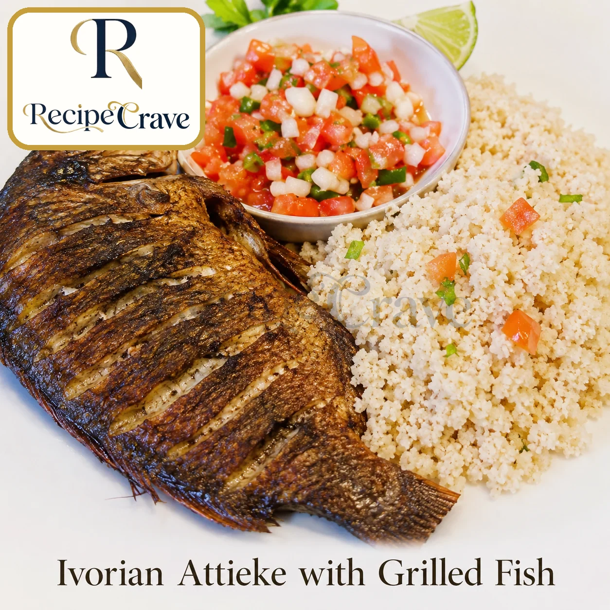 Ivorian Attiéké with Grilled Fish