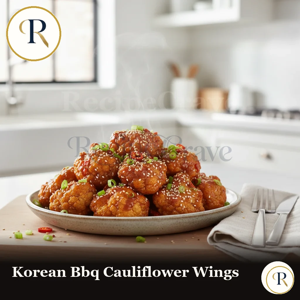 Korean BBQ Cauliflower Wings