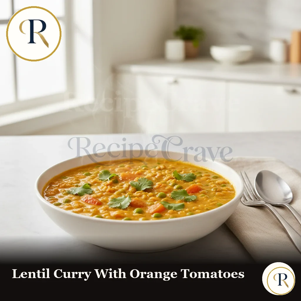 Lentil Curry with Orange Tomatoes