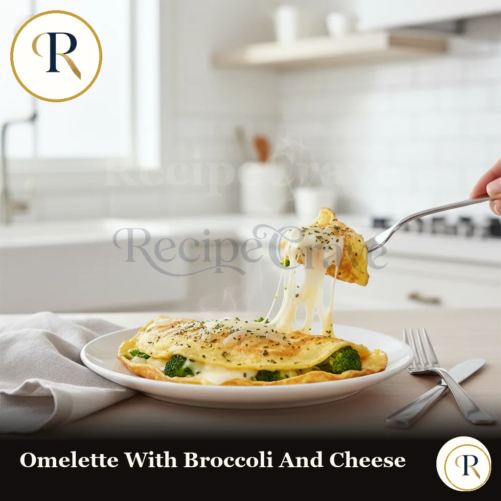 Omelette with Broccoli and Cheese