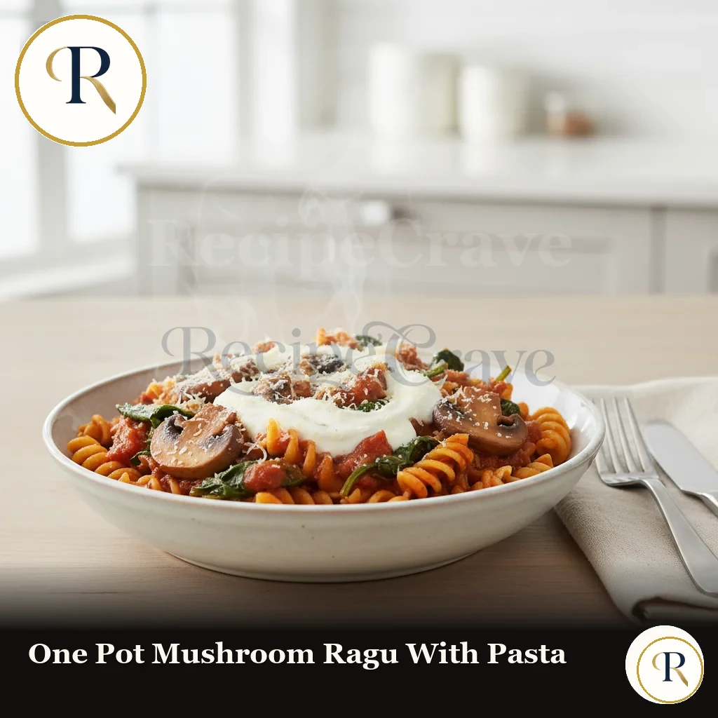 One-Pot Mushroom Ragu with Pasta