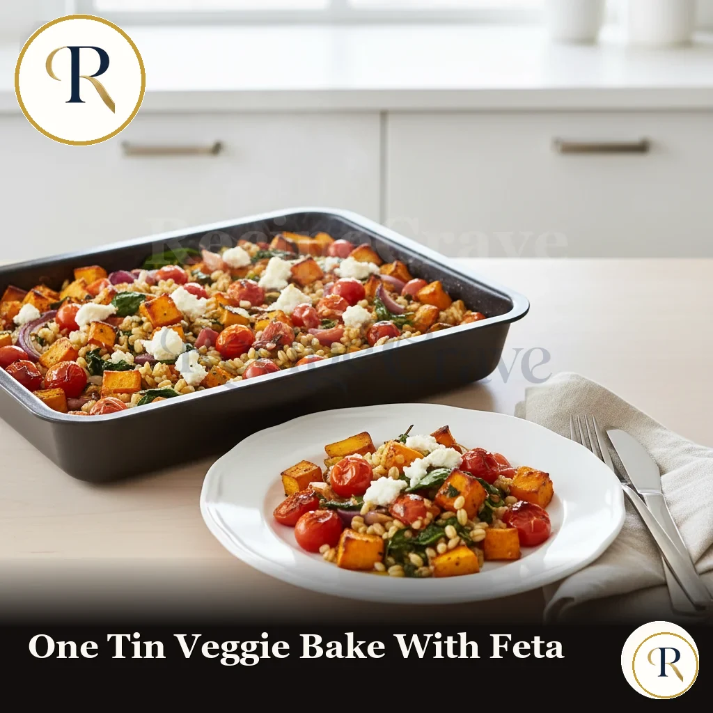 One-tin Veggie Bake with Feta
