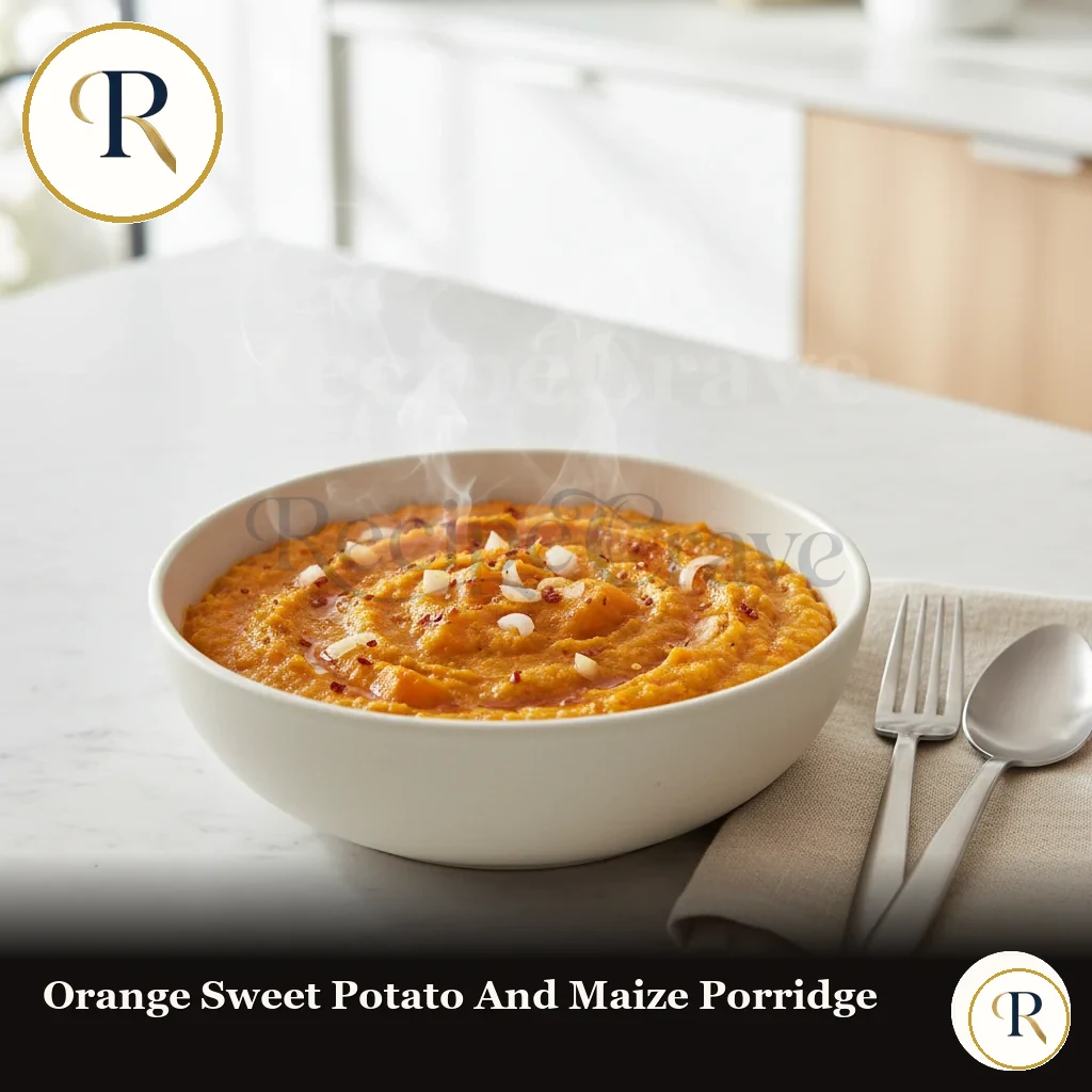 Orange Sweet Potato and Maize Porridge