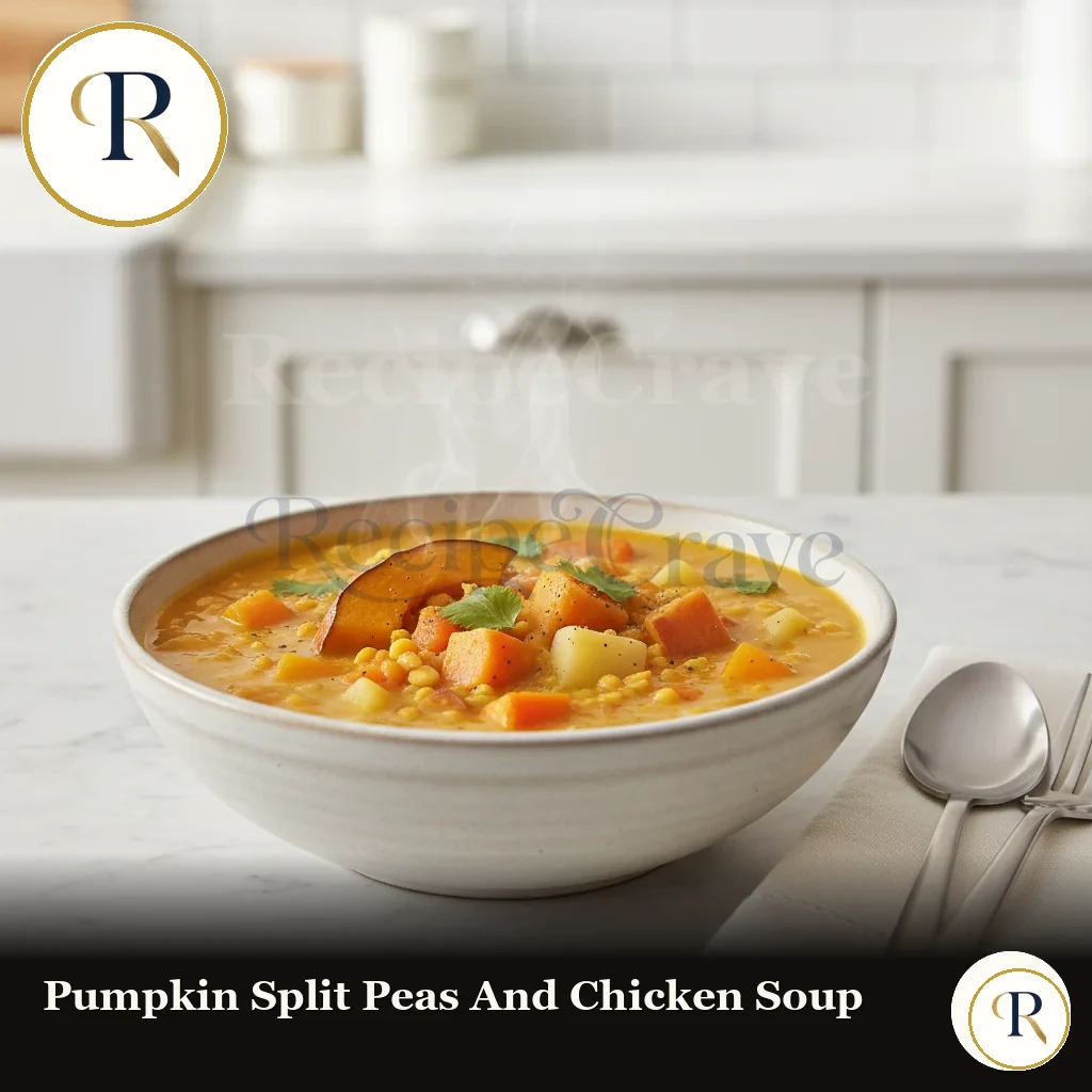 Pumpkin, Split Peas and Chicken Soup