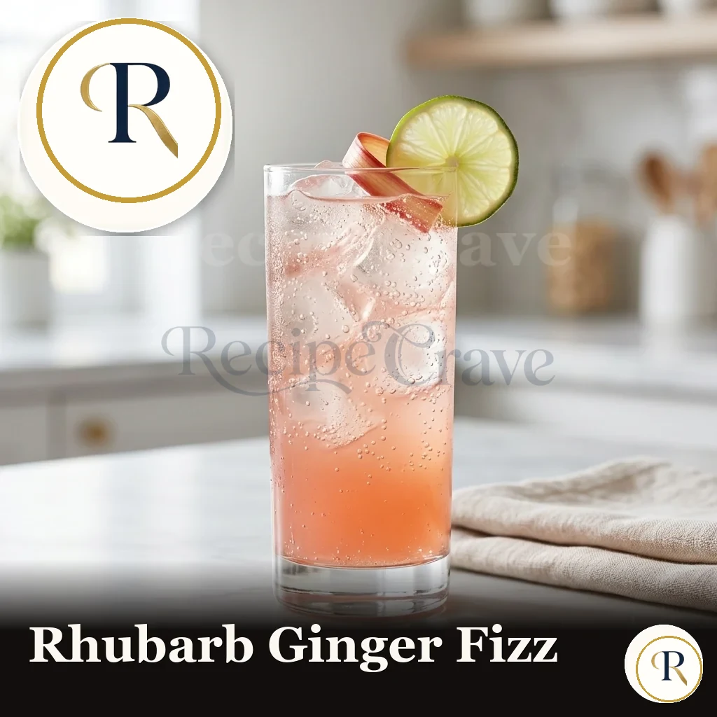 Rhubarb Ginger Fizz