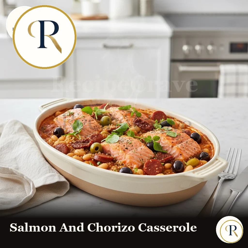 Salmon and Chorizo Casserole
