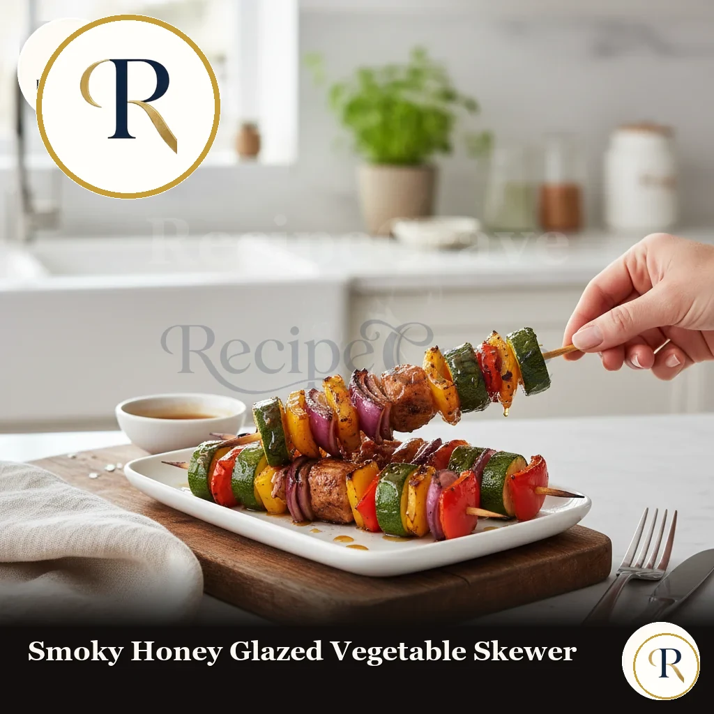 Smoky Honey Glazed Vegetable Skewer