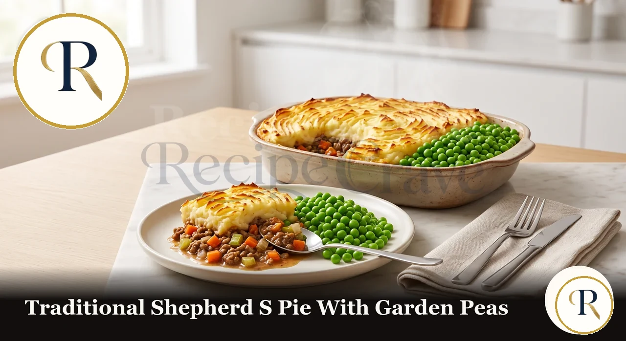 Traditional Shepherd's Pie with Garden Peas