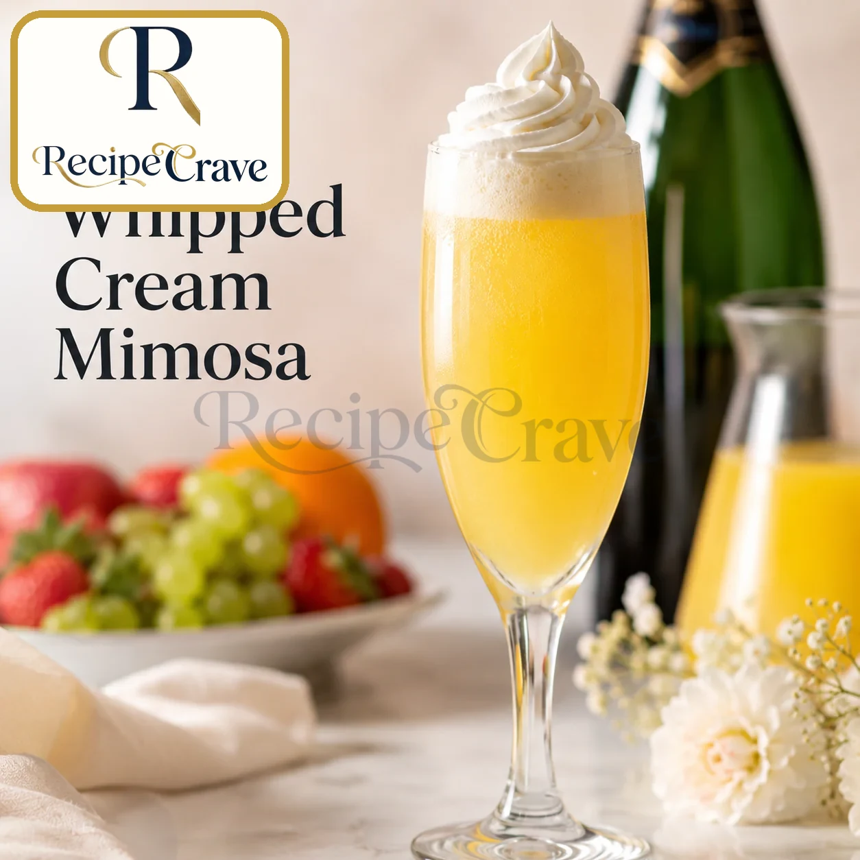 Whipped Cream Mimosa